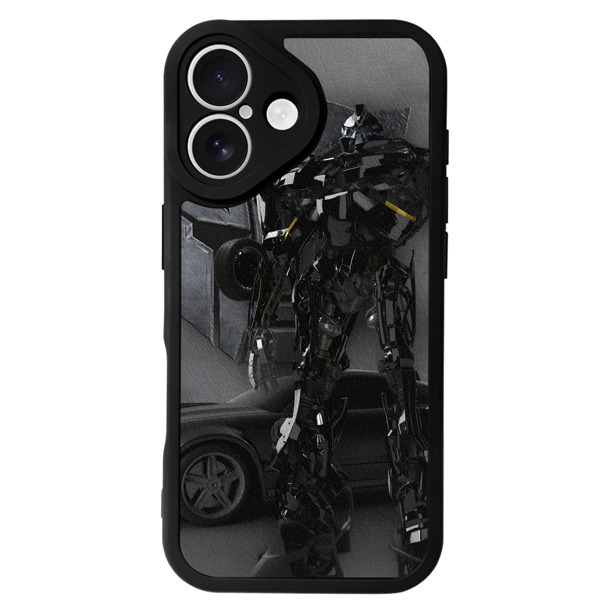 （画像用） Transformers トランスフォーマー 【iPhone 16シリーズ対応】シリコンスマホケース（レザー調） 材質：シリコン